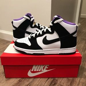 Nike Dunk High Premium EMB “World Champ” Black White Action Grape